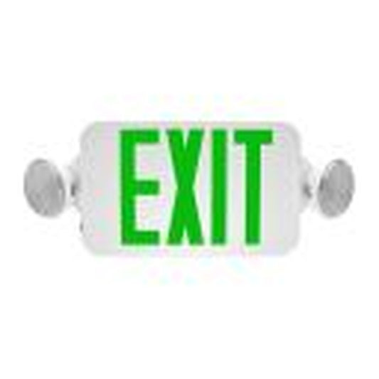 6 pack - MaxLite 103371 Fixture EXIT & EMERGENCY COMBO; THERMOPLASTIC;