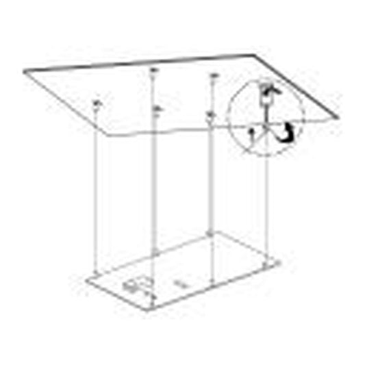 MaxLite 102259 Fixture CABLE HANGING KIT FOR 1X4 EDGE LIT FLAT PANEL