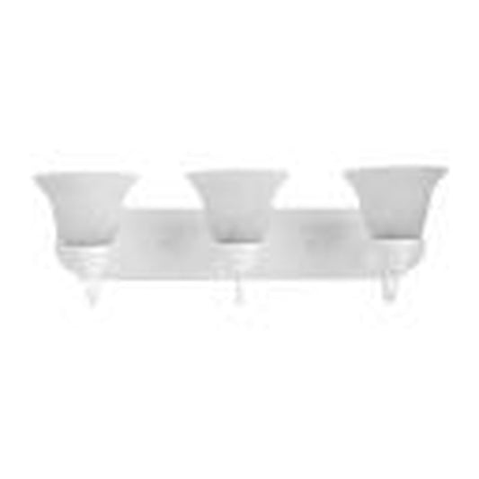 MaxLite 1408626 Fixture VANITY BAR TULIP WHITE FINISH WITH 3X9W 2700K