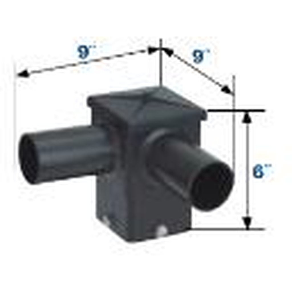 MaxLite 73066 5" SQUARE HORIZONTAL TENON 2@90 BRONZE