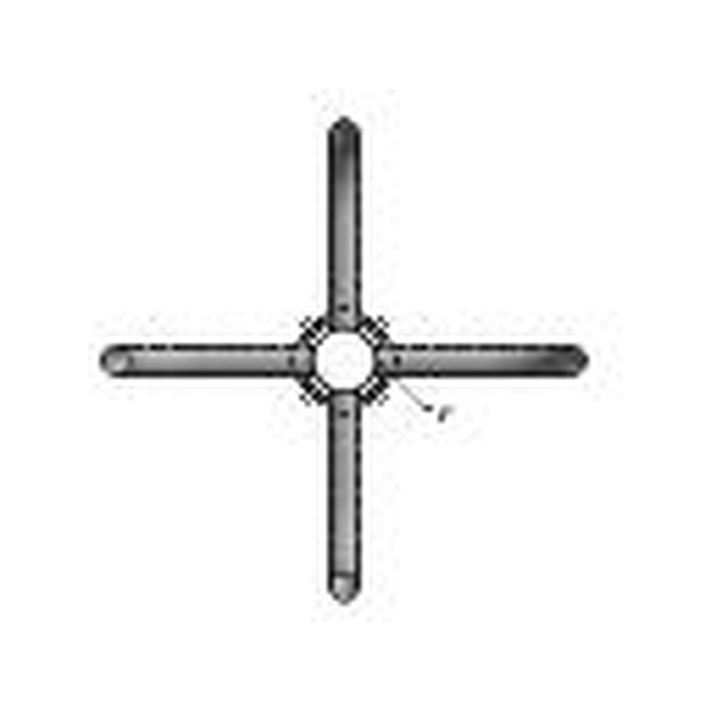 MaxLite 14101697 COLLAR BRACKETS; STEEL; 4 ARMS @ 90 DEGREES; BRONZE;