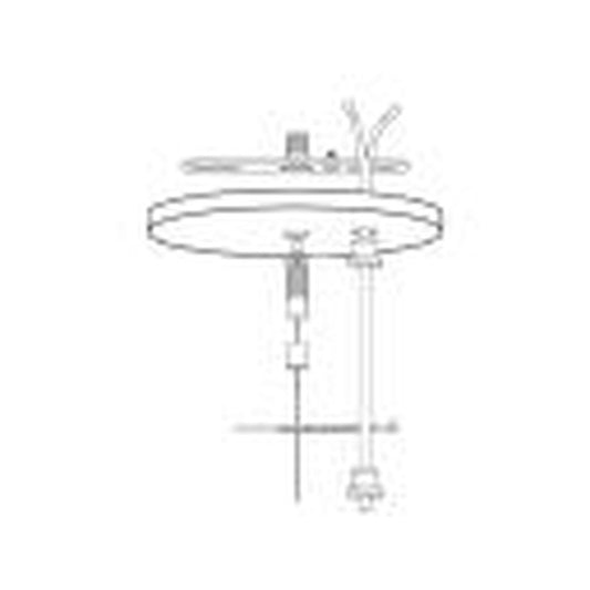 10 pack - MaxLite 74447 CABLE KIT POWER FEED CANOPY CLEAR10FT 18/3
