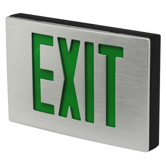 TCP 26D91 Exit Fixture LED DieCast Aluminum Sign Single Face Green