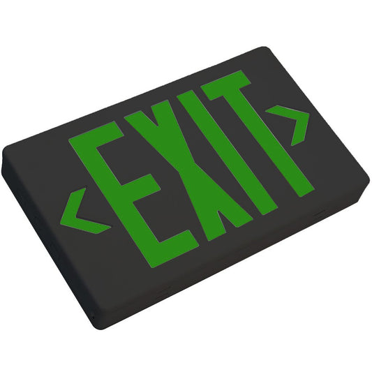 TCP 22749 Exit Fixture LED Compact Polycarbonate Sign Green Universal