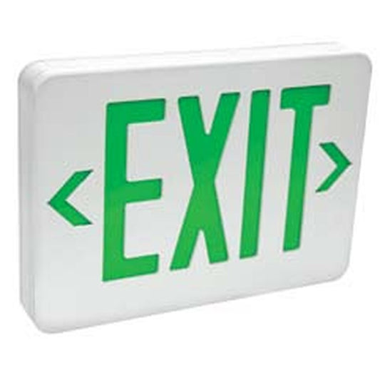 TCP 20751 Exit Fixture LED Polycarbonate Dual Circuit Sign 2W Green