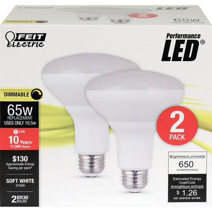 Feit Electric BR30DM/10KLED/2 10.5W BR30 LED Light Bulb