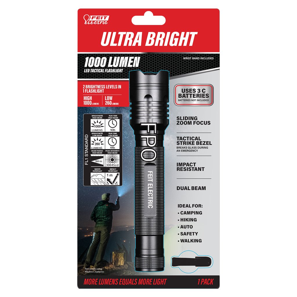 Feit Electric FL1000 LED 1000 Lumen Tactical Flashlight