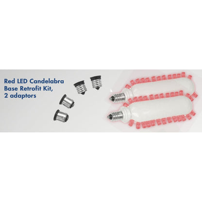 TCP 20715 Fixture LED Paddle Retrofit Kits Red Candelabra Base Kit 2