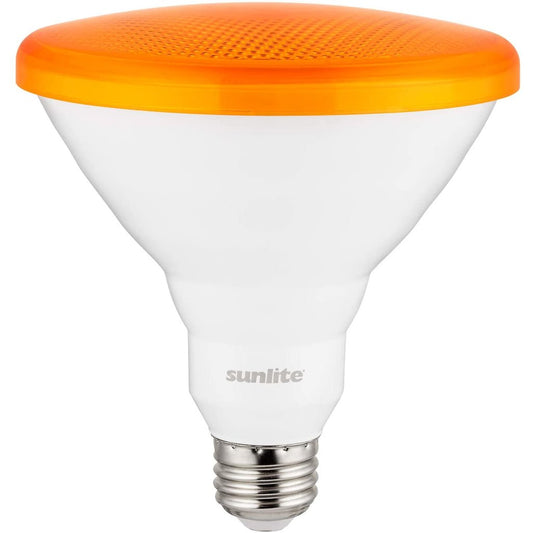 Sunlite 80555-SU 12W PAR38 Orange LED Light Bulb
