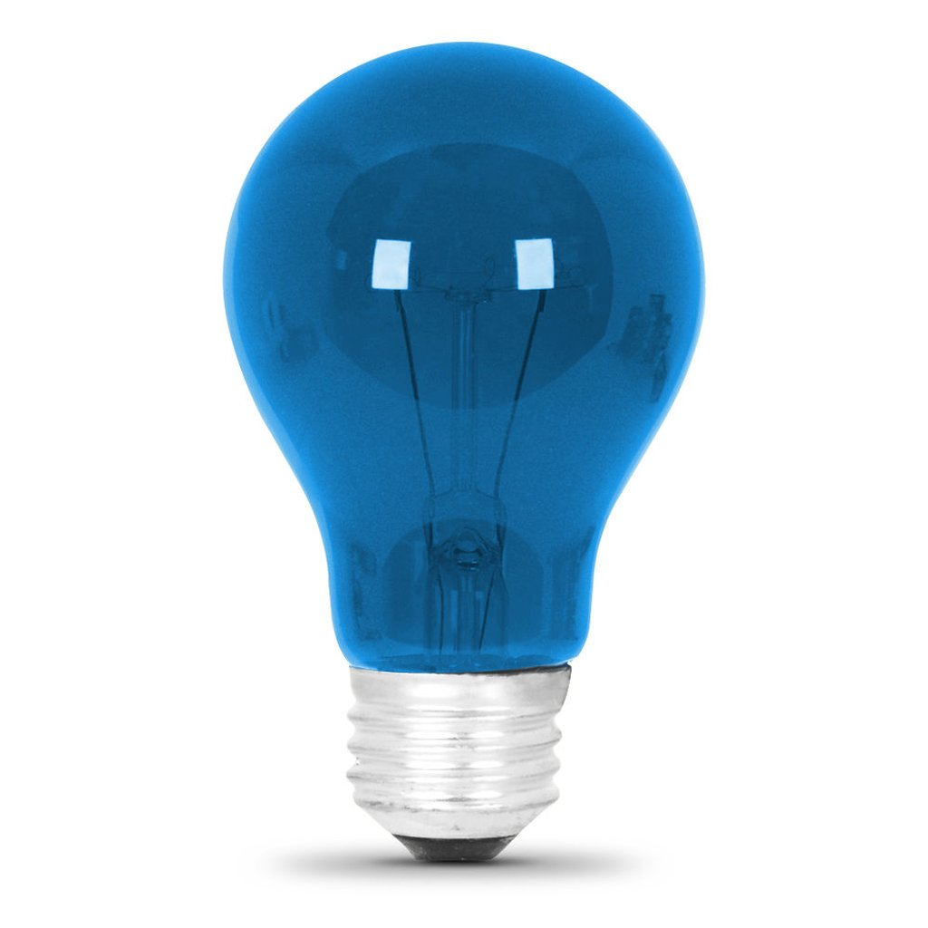 Feit Electric 25A/TB/RP 25W A19 Blue Incandescent Light Bulb