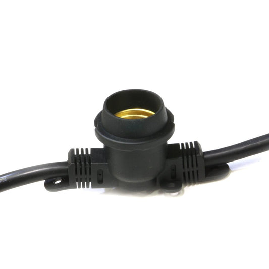 American Lighting LS-M-24-BK 330' LIGHT STRG MED BASE 2' SCKT SP 14AWG