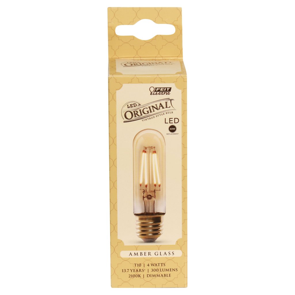 Feit Electric T10/VG/LED 4W T10 LED Light Bulb