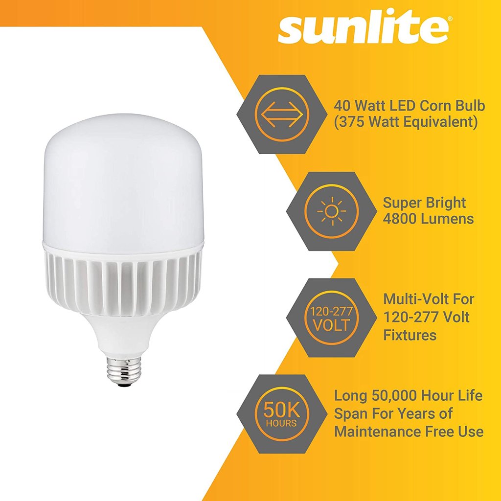Sunlite 81252-SU 40W LED Light Bulb