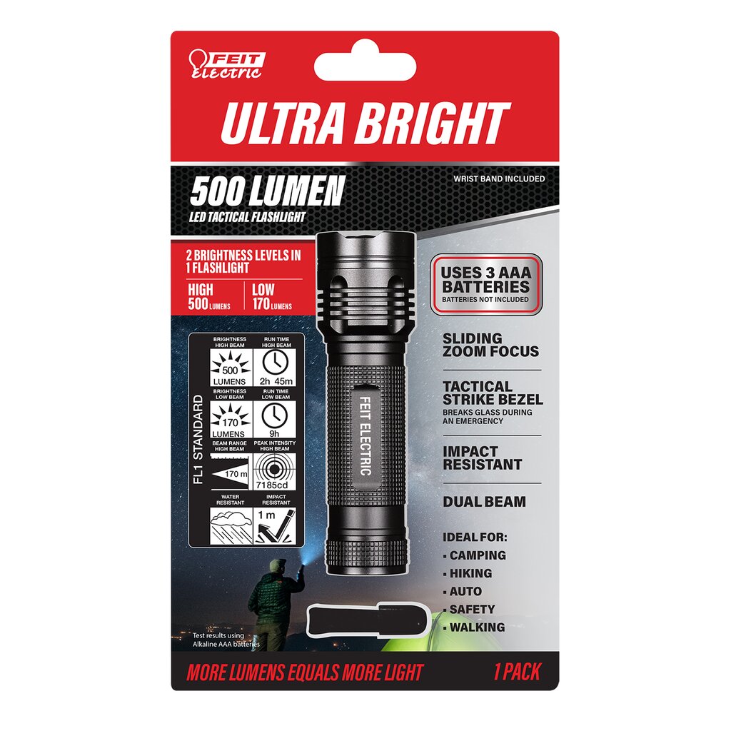 Feit Electric FL500 Flashlight LED 500 Lumen Tactical