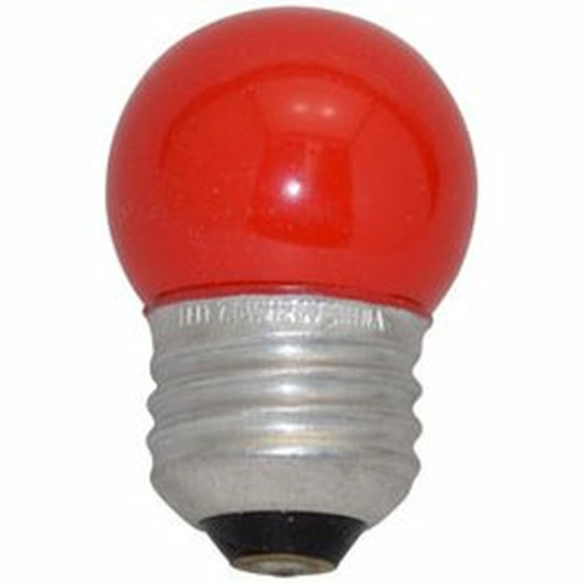 Halco 7019 7.5W S11 Red Incandescent Light Bulb