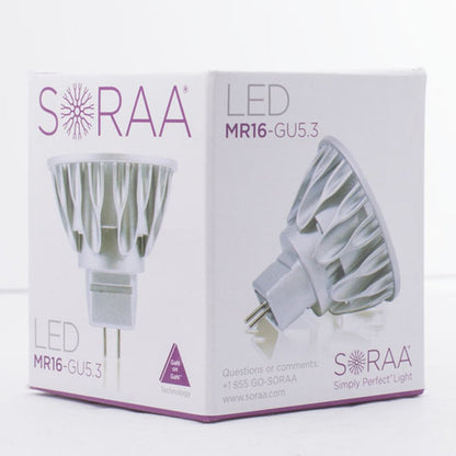 Soraa 777057 7.5W MR16 Soft White LED Light Bulb