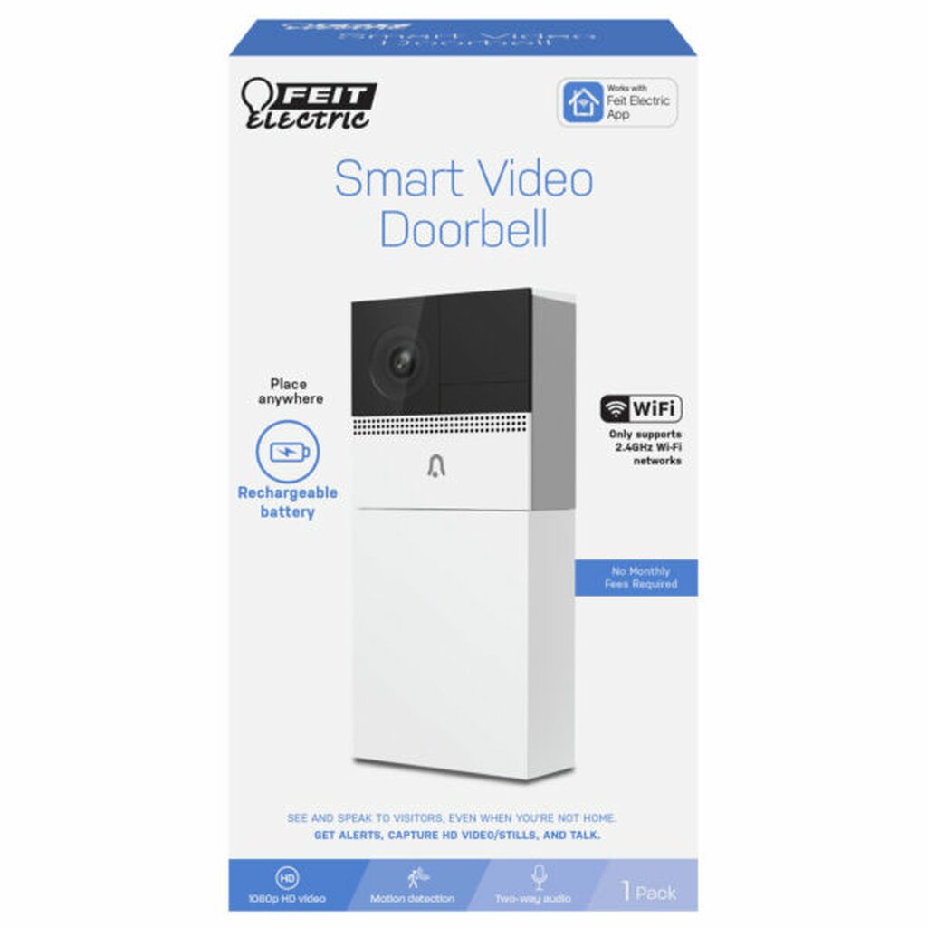 Feit Electric CAM/DOOR/WIFI/BATG2 Doorbell Camera Smart Wi-Fi