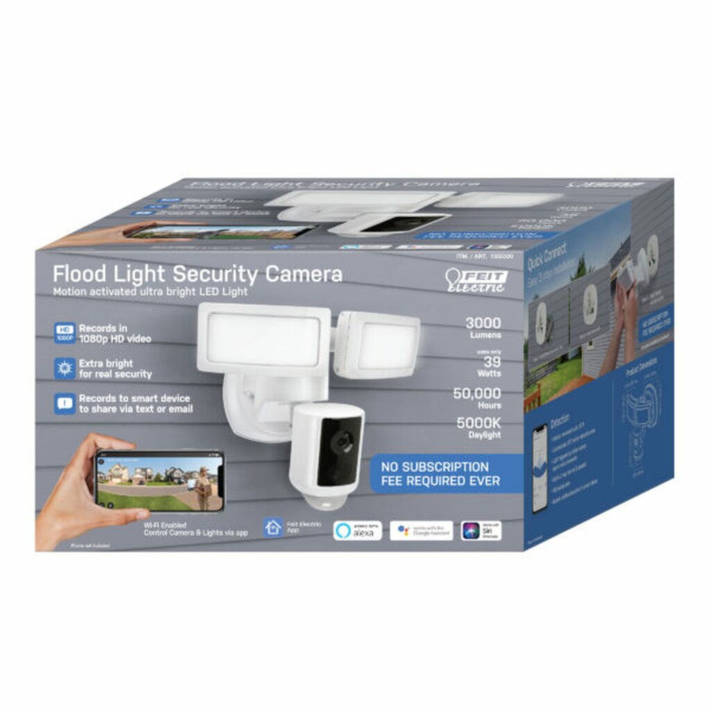 Feit Electric SEC3000/CAM/WIFI Camera Flood Light 39W Smart Wi-Fi LED