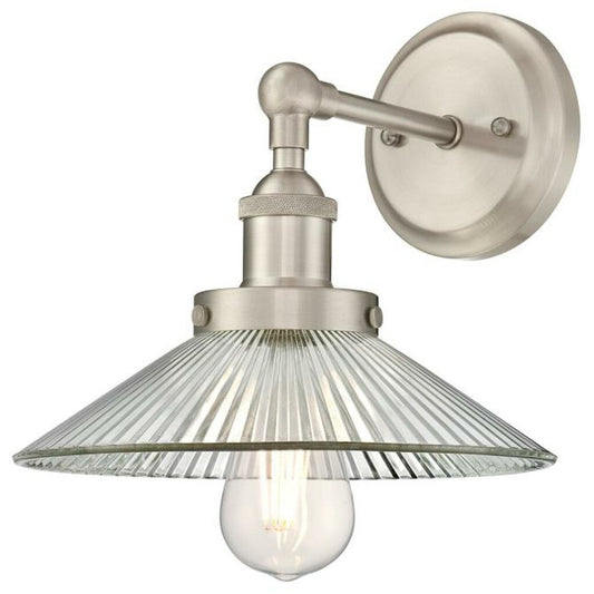 Westinghouse 6335800 Sconce Fixture 1 Light Wall Brushed Nickel Finish