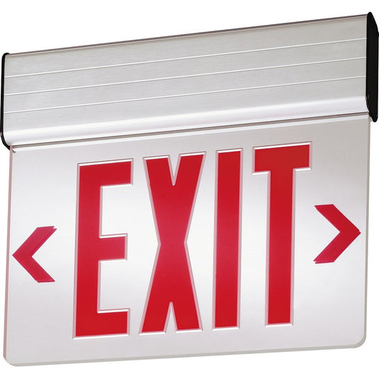 Lithonia EDG 1 R EL M6 LED Exit Fixture Surface mount edge-lit Single