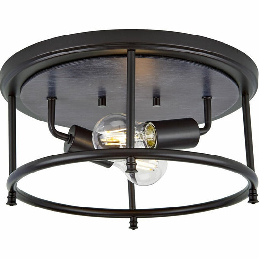 Progress Lighting P350151-031 Fixture This versatile flush mount from