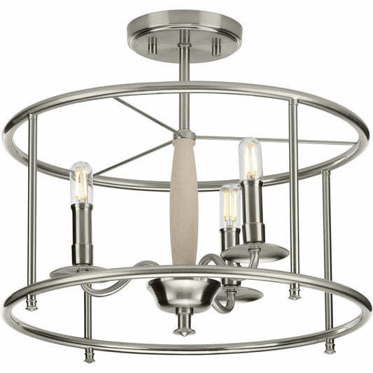 Progress Lighting P350150-009 Fixture This versatile semi-flush