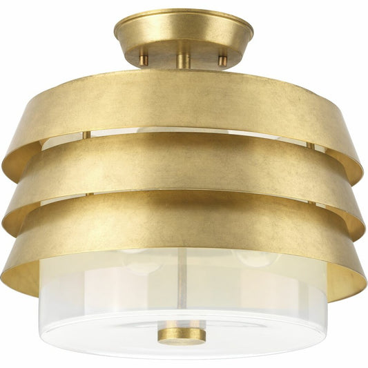 Progress Lighting P350141-160 Fixture Timeless Brushed Brass offsets