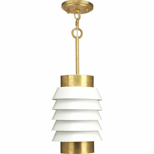 Progress Lighting P500194-160 Fixture Mixed metallics combined with a