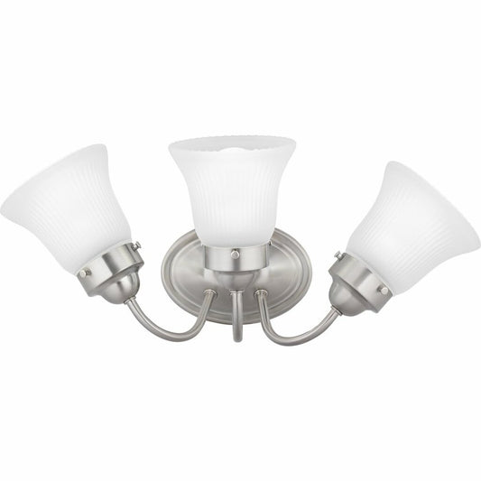 Progress Lighting P3289-09ET Fixture The three-light Fluted Glass