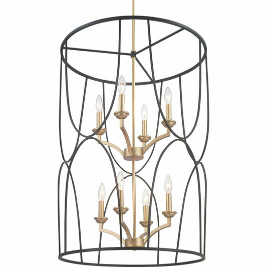 Progress Lighting P500177-031 Fixture An eight-light inner cluster in