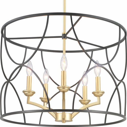 Progress Lighting P400178-031 Fixture A five-light inner cluster in