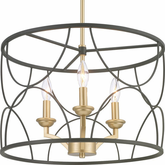 Progress Lighting P400177-031 Fixture A three-light inner cluster in