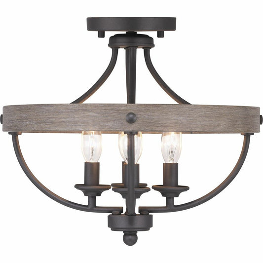 Progress Lighting P350117-143 Fixture The four-light semi-flush