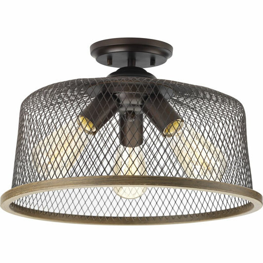 Progress Lighting P350091-020 Fixture Rustic and vintage decor is a