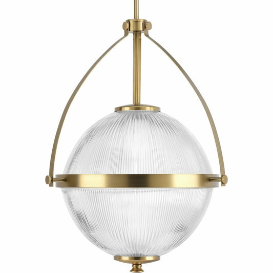 Progress Lighting P500118-109 Fixture Clear prismatic glass creates a