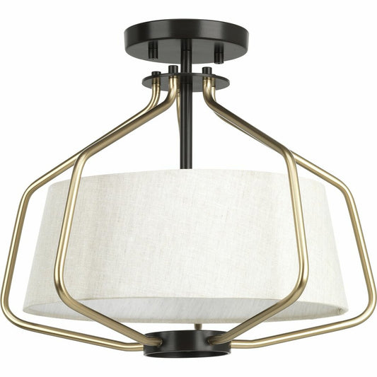 Progress Lighting P350102-020 Fixture The semi-flush convertible