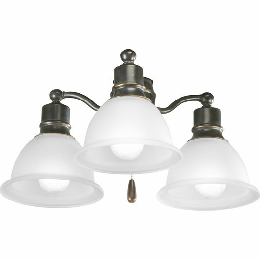 Progress Lighting P2623-20WB Fixture Antique Bronze three-light fan