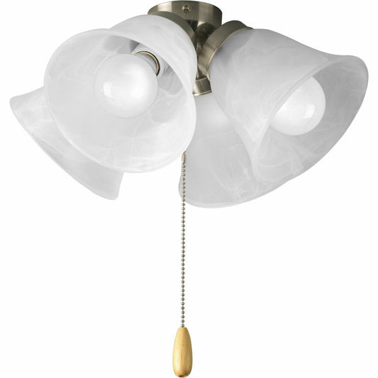 Progress Lighting P2643-09WB Fixture Four-light universal fan light