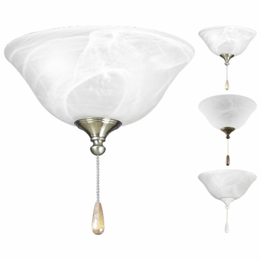 Progress Lighting P2612-01WB Fixture Alabaster style glass bowl