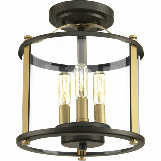 Progress Lighting P550011-020 Fixture Squire three light semi-flush