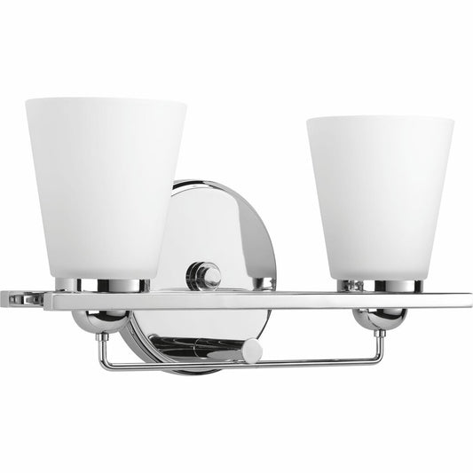 Progress Lighting P300001-015 Bath Fixture The two-light Flight bath