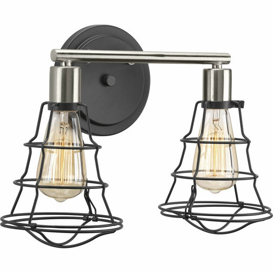 Progress Lighting P300029-143 Bath Fixture Inspired by industrial