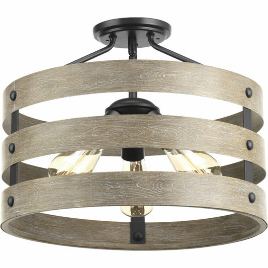 Progress Lighting P350049-143 Fixture Three circular bands wrap