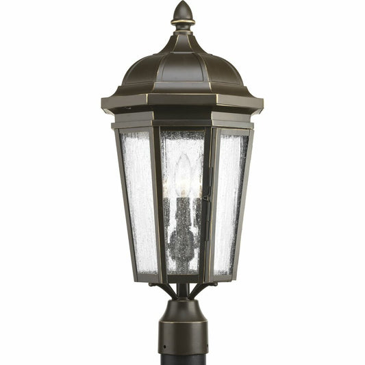 Progress Lighting P540002-020 Fixture The three-light post lantern in
