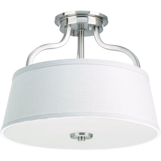 Progress Lighting P3720-09 Fixture The two-light semi-flush