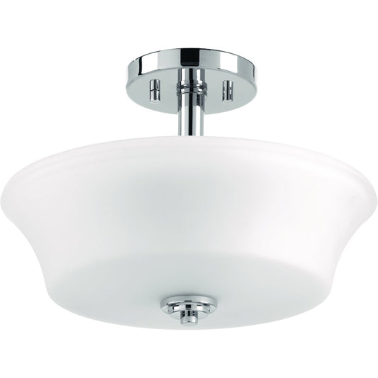 Progress Lighting P3644-15 Fixture Two-light semi-flush convertible