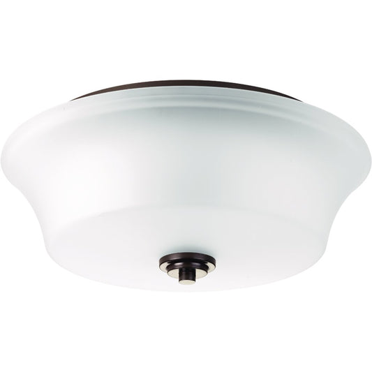 Progress Lighting P3633-20 Fixture Two-light flush mount with smooth