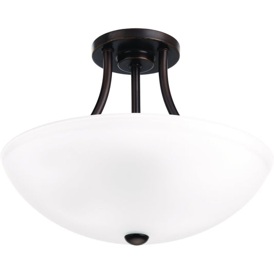Progress Lighting P3748-20 Fixture Two-light semi-flush/convertible