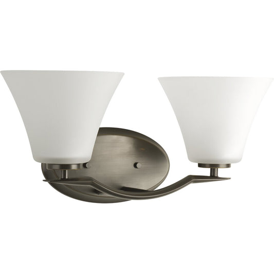 Progress Lighting P2005-20W Bath Fixture Two-light bath finished in