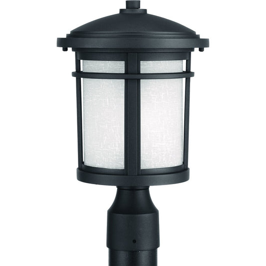 Progress Lighting P6424-3130K9 9W LED Fixture post lantern with etched